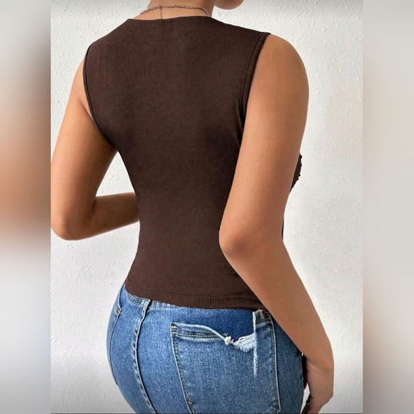 Plus Size Ruched Tank - Picture 2 of 2